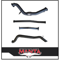 MANTA 3" TURBO BACK EXHAUST SYSTEM WITH NO CAT/NO MUFFLER FITS FORD RANGER PXI PXII 3.2L TD 10/2011-9/2016 (MKFD0305)