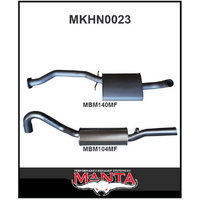 MANTA 2.5" CAT BACK EXHAUST SYSTEM FITS HOLDEN COMMODORE VL 3.0L 6CYL SEDAN