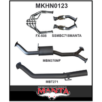 MANTA ENGINE BACK EXHAUST SYSTEM FITS HOLDEN COMMODORE VT VX VY VZ 5.7L 6.0L V8 SEDAN (MKHN0123)