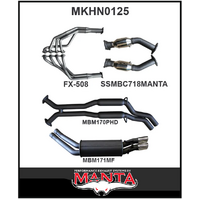 MANTA ENGINE BACK EXHAUST SYSTEM FITS HOLDEN COMMODORE VT VX VY VZ 5.7L 6.0L V8 SEDAN (MKHN0125)