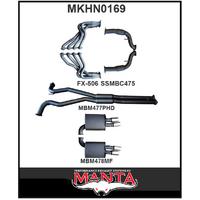 MANTA ENGINE BACK EXHAUST SYSTEM FITS HOLDEN COMMODORE VE VF 6.0L 6.2L V8 SEDAN/WAGON (MKHN0169)