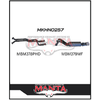 MANTA 2.5" DUAL CAT BACK EXHAUST SYSTEM HOTDOG/MUFFLER FITS HOLDEN COMMODORE VY VZ V8 ONE TONNER (MKHN0257)