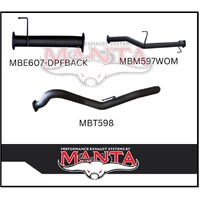 MANTA 3" DPF BACK EXHAUST SYSTEM FITS HOLDEN COLORADO RG 2.8L 4CYL 8/16-12/20