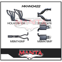 MANTA ENGINE BACK EXHAUST SYSTEM FITS HOLDEN COMMODORE VE VF 6.0L 6.2L V8 SEDAN/WAGON (MKHN0422)