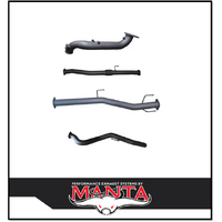 MANTA 3" TURBO BACK EXHAUST NO CAT/WITH PIPE ONLY FITS ISUZU D-MAX RG 3.0L TD 4CYL 2020-ON (MKIZ0025)