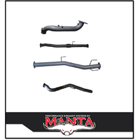 MANTA 3" TURBO BACK EXHAUST NO CAT/WITH PIPE ONLY FITS MAZDA BT-50 RG 3.0L TD 4CYL 2020-ON (MKMA0018)