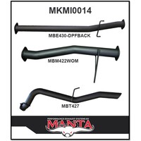 MANTA 3" DPF BACK EXHAUST SYSTEM FITS MITSUBISHI TRITON MQ MR 2.4L 4N15 4CYL 3/2015-ON (MKMI0014)