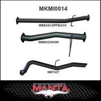 MANTA 3" DPF BACK EXHAUST SYSTEM FITS MITSUBISHI TRITON MQ MR 2.4L 4N15 4CYL 3/2015-ON (MKMI0014)