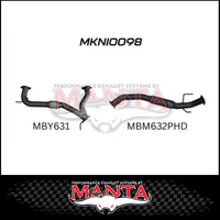 MANTA Y-PIPE & MID SECTION FITS NISSAN PATROL Y62 5.6L V8 2012-ON