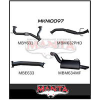 MANTA 3" CAT BACK EXHAUST WITH HOTDOG/MUFFLER FITS NISSAN PATROL Y62 5.6L V8 2012-ON