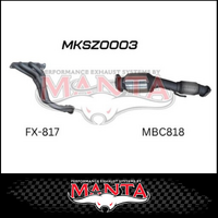 MANTA EXTRACTOR & CAT FITS SUZUKI JIMNY JB74 1.5L 1/2018-ON