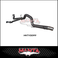 MANTA 3" TWIN INTO 4" DPF BACK EXHAUST FITS TOYOTA LANDCRUISER VDJ200R 2015-2021