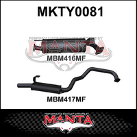 MANTA 2.5" ENGINE PIPE BACK EXHAUST SYSTEM FITS TOYOTA LANDCRUISER HZJ105R 4.2L 1HZ 1998-2007