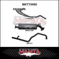 MANTA EXTRACTORS & 2.5"  EXHAUST SYSTEM FITS TOYOTA LANDCRUISER HZJ105R 4.2L 1HZ 1998-2007