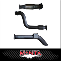 MANTA 3" TURBO BACK SIDE EXIT EXHAUST SYSTEM FITS TOYOTA LANDCRUISER VDJ79R 4.5L V8 SINGLE CAB 2007-2016