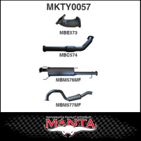 MANTA 3" TURBO BACK EXHAUST SYSTEM FITS TOYOTA PRADO KZJ120R 3.0L TD 2003-2006