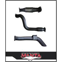 MANTA 3" TURBO BACK EXHAUST SYSTEM WITH CAT & CAB EXIT FITS TOYOTA LANDCRUISER VDJ79R 4.5L V8 SINGLE CAB 2007-2016 (MKTY0089)