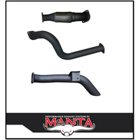 MANTA 3" TURBO BACK EXHAUST SYSTEM NO CAT & CAB EXIT FITS TOYOTA LANDCRUISER VDJ79R 4.5L V8 SINGLE CAB 2007-2016 (MKTY0090)