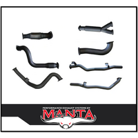 MANTA 3" TWIN TURBO BACK EXHAUST SYSTEM WITH CAT/HOTDOG FITS TOYOTA LANDCRUISER VDJ79R 4.5L V8 SINGLE CAB 2007-2016 (MKTY0094)