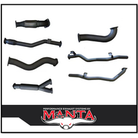 MANTA 3" TWIN TURBO BACK EXHAUST SYSTEM WITH CAT/HOTDOG FITS TOYOTA LANDCRUISER VDJ79R 4.5L V8 DUAL CAB 2012-2016 (MKTY0096)