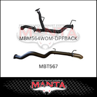 MANTA 2.5" TWIN INTO 3" DPF BACK EXHAUST FITS TOYOTA LANDCRUISER VDJ200R 2015-2021 (MKTY0098)