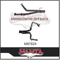 MANTA 3" TWIN EXIT DPF BACK EXHAUST FITS TOYOTA LANDCRUISER VDJ200R 2015-2021 (MKTY0100)