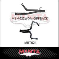 MANTA 3" TWIN EXIT DPF BACK EXHAUST FITS TOYOTA LANDCRUISER VDJ200R 2015-2021 (MKTY0100)