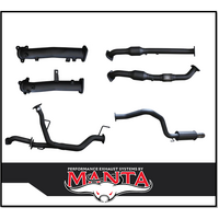 MANTA 2.5" TWIN INTO 3" TURBO BACK EXHAUST NO CATS & 1 MUFFLER FITS TOYOTA LANDCRUISER VDJ200R 2015-2021 (MKTY0105)