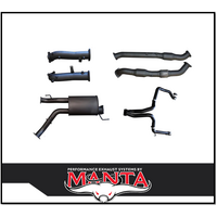MANTA 3" TWIN TURBO BACK EXHAUST SYSTEM (L & R EXIT) WITH CATS/1 MUFFLER FITS TOYOTA LANDCRUISER VDJ200R 2015-2021 (MKTY0107)