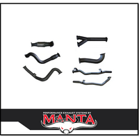 MANTA 3" TWIN TURBO BACK EXHAUST SYSTEM WITH CAT/PIPE ONLY FITS TOYOTA LANDCRUISER VDJ79R 4.5L V8 SINGLE CAB 2007-2016 (MKTY0118)