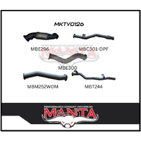 MANTA 3" TURBO BACK EXHAUST SYSTEM FITS TOYOTA LANDCRUISER VDJ79R 4.5L V8 2016-2025 (MKTY0126)