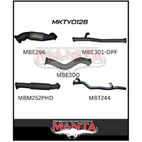 MANTA 3" TURBO BACK EXHAUST SYSTEM FITS TOYOTA LANDCRUISER VDJ79R 4.5L V8 2016-ON (MKTY0128) MANTA 3" TURBO BACK EXHAUST SYSTEM FITS TOYOTA LANDCRUISER VDJ79R 4.5L V8 2016-ON (MKTY0128)