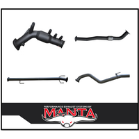 MANTA 3" TURBO BACK EXHAUST SYSTEM WITH CAT/PIPE ONLY FITS TOYOTA HILUX GUN126R 2.8L N80 2015-ON (MKTY0143)