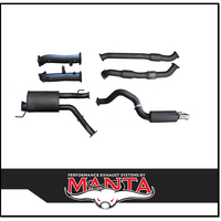 MANTA 3" TWIN INTO SINGLE 4" TURBO BACK EXHAUST NO CATS & 2 MUFFLERS FITS TOYOTA LANDCRUISER VDJ200R 2015-2021 (MKTY0173)