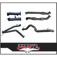 MANTA 3" TWIN INTO SINGLE 4" TURBO BACK EXHAUST WITH CATS & NO MUFFLERS FITS TOYOTA LANDCRUISER VDJ200R 2015-2021 (MKTY0180)