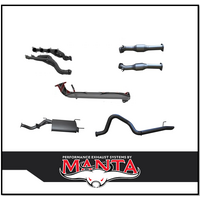 MANTA EXTRACTORS, CATS & 3" CAT BACK EXHAUST SYSTEM WITH CENTRE MUFFLER & REAR TAILPIPE FITS TOYOTA LANDCRUISER UZJ100R 1998-2007 (MKTY0304)