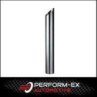 CHROME EXHAUST STACK MITRE CUT 6" OD WITH PLAIN INLET