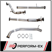 PERFORM-EX 3" STAINLESS STEEL CAT/HOTDOG TURBO BACK EXHAUST SYSTEM FITS MAZDA BT-50 3.2L 5CYL 2011-2015