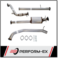 PERFORM-EX 3" STAINLESS STEEL NO CAT/MUFFLER TURBO BACK EXHAUST SYSTEM FITS MAZDA BT-50 3.2L 5CYL 2011-2015