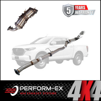 PERFORM-EX 3" STAINLESS STEEL TURBO BACK EXHAUST SYSTEM WITH DPF DUMMY FITS MAZDA BT-50 RG 3.0L 4CYL 7/2020-ON - HOTDOG