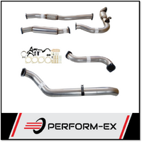 PERFORM-EX 3" STAINLESS STEEL CAT/HOTDOG TURBO BACK EXHAUST SYSTEM FITS NISSAN PATROL Y61 GU 3.0L TD UTE