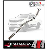 PERFORM-EX SS 3" DPF BACK EXHAUST WITH PIPE ONLY FITS NISSAN NAVARA D23 NP300 2.3L 4CYL (NI222-POSS) PERFORM-EX SS 3" DPF BACK EXHAUST WITH PIPE ONLY FITS NISSAN NAVARA D23 NP300 2.3L 4CYL (NI222-POSS)