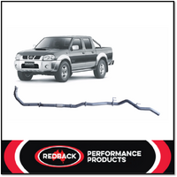 REDBACK 3" 409 STAINLESS STEEL PIPE ONLY EXHAUST SYSTEM FITS NISSAN NAVARA D22 2.5L TD 2007-2015