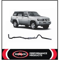 REDBACK 3" 409 STAINLESS STEEL DUMP BACK EXHAUST SYSTEM WITH RESONATOR FITS NISSAN PATROL Y61 GU 4.2L TD