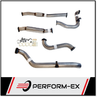 PERFORM-EX 3" STAINLESS STEEL WITH HOTDOG TURBO BACK EXHAUST SYSTEM FITS NISSAN PATROL Y61 GU 3.0L TD UTE