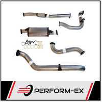 PERFORM-EX 3" STAINLESS STEEL WITH MUFFLER TURBO BACK EXHAUST SYSTEM FITS NISSAN PATROL Y61 GU 3.0L TD UTE