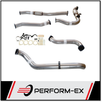 PERFORM-EX 3" STAINLESS STEEL CAT/PIPE ONLY TURBO BACK EXHAUST SYSTEM FITS NISSAN PATROL Y61 GU 3.0L TD UTE