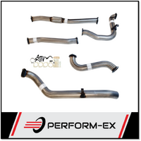 PERFORM-EX 3" STAINLESS STEEL PIPE ONLY TURBO BACK EXHAUST SYSTEM FITS NISSAN PATROL Y61 GU 3.0L TD UTE