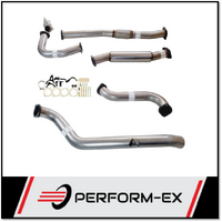 PERFORM-EX 3" STAINLESS STEEL WITH HOTDOG TURBO BACK EXHAUST SYSTEM FITS NISSAN PATROL Y61 GU 4.2L TD WAGON