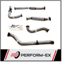 PERFORM-EX 3" STAINLESS STEEL WITH HOTDOG TURBO BACK EXHAUST SYSTEM FITS NISSAN PATROL Y61 GU 4.2L TD UTE